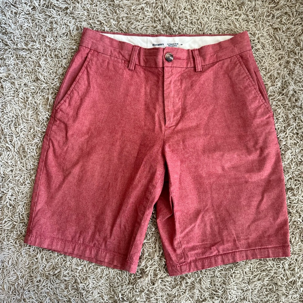 Old Navy Men's Coral Flat Front Shorts
